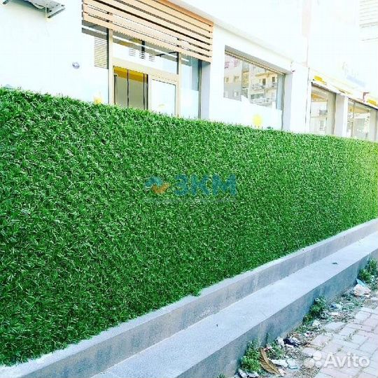 Забор в рулоне искусственная зеленая изгородь