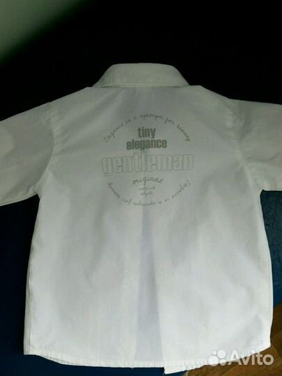 Рубашка белая детская для мальчика