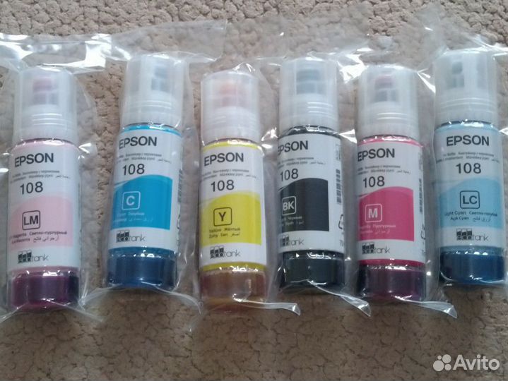 Краска чернила epson 108 original