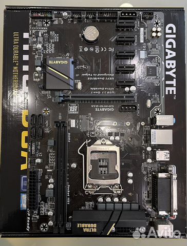 Мат. плата + проц Gigabyte h110 -d3a + cel G3900