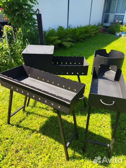 Мангал с печкой