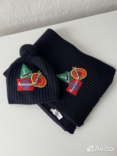 Шарф и шапка Moncler