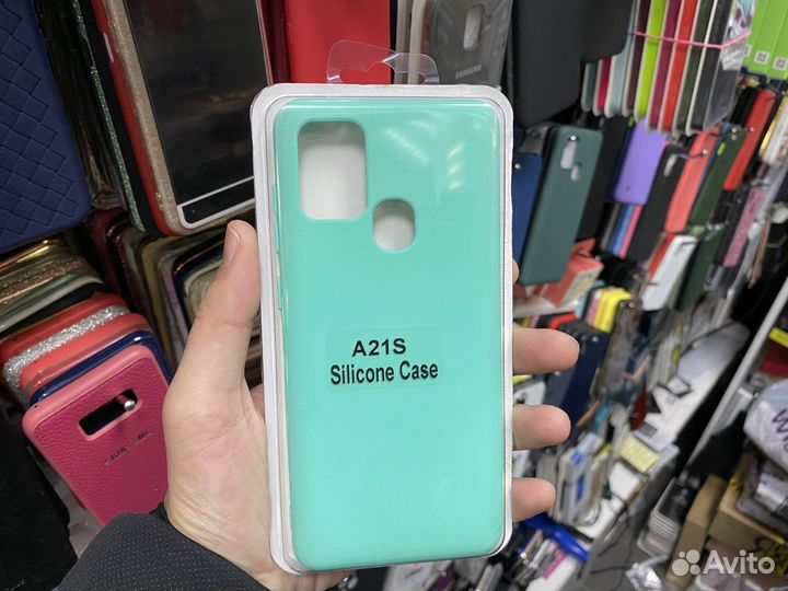 Чехол Silicone Case для Samsung A21s