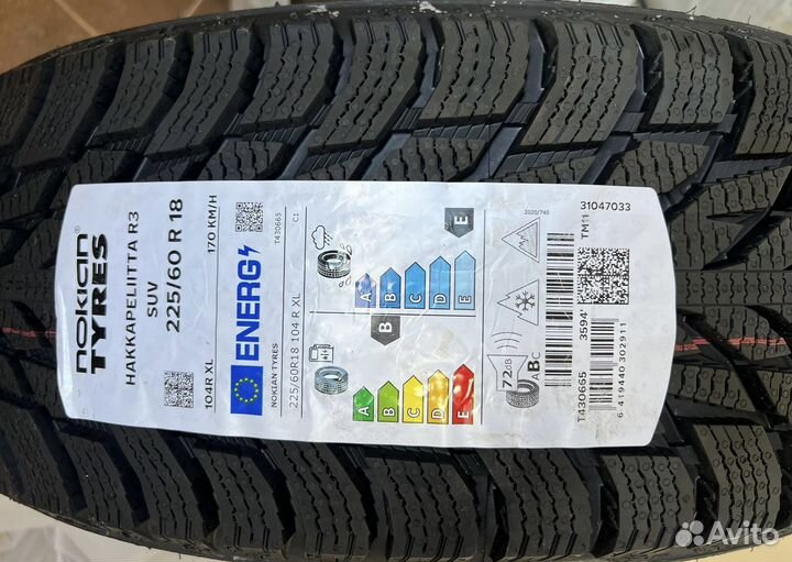 Nokian Tyres Hakkapeliitta R3 SUV 225/60 R18
