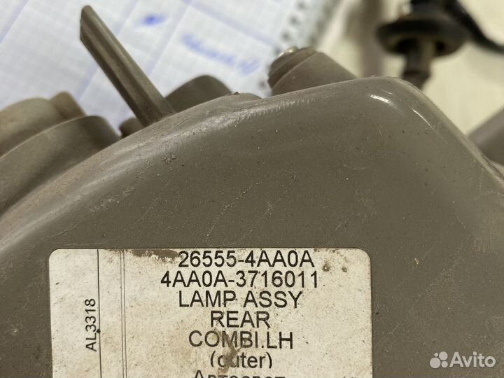 Nissan almera g15 фонарь