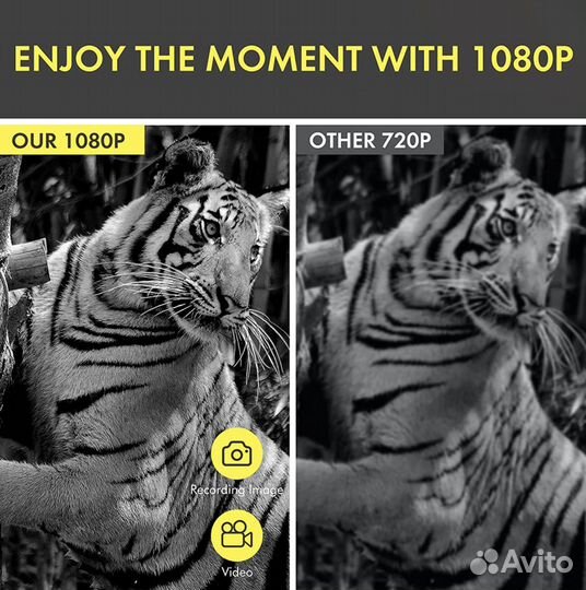 Прибор ночного видения ик 1080P цифровой зум акб