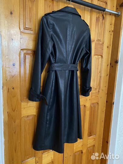 Тренч из эко кожи