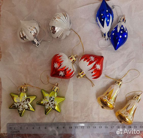 Елочные игрушки маленькие новые