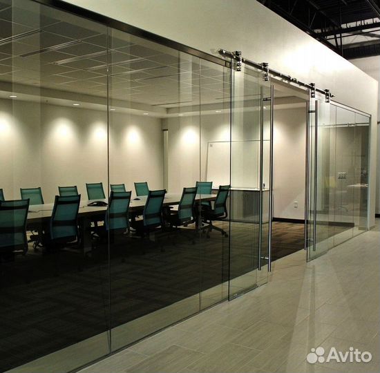 Перегородки стеклянные для офиса