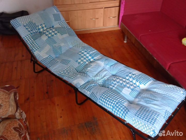Раскладушка с матрасом бу