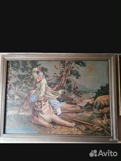 Картина маслом на холсте старинная
