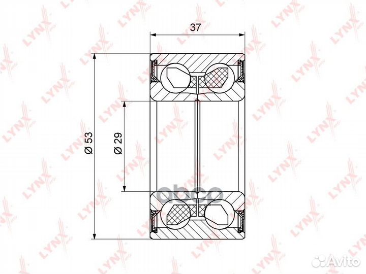 Комплект подшипника ступицы колеса зад WB11