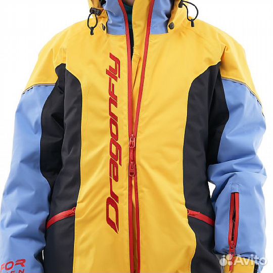 Зимний утеплен комбинезон DF Jun Yell-Blue 116-122