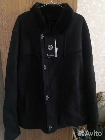 Куртка кожаная дублёнка натуральная мужская