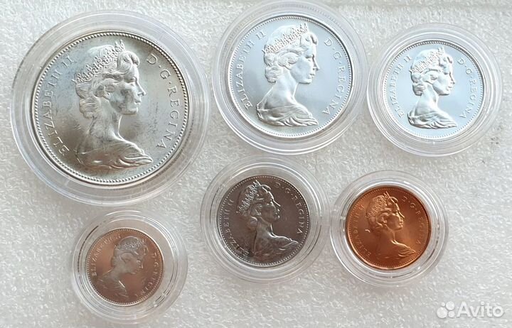 Канада 1967 год 100 лет Конфедерации Набор Серебро