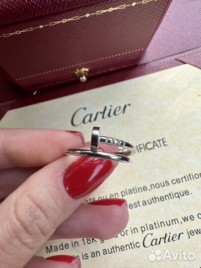 Кольцо гвоздь cartier