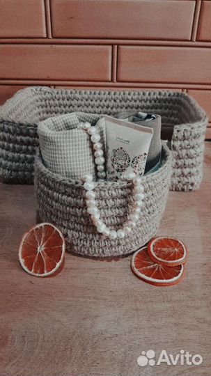 Корзина из джута