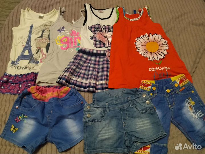Одежда для девочки пакетом на 4-5 лет