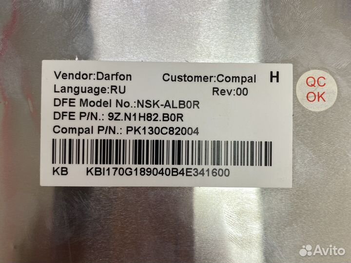 Клавиатура PK130C82004 packard bell tk81