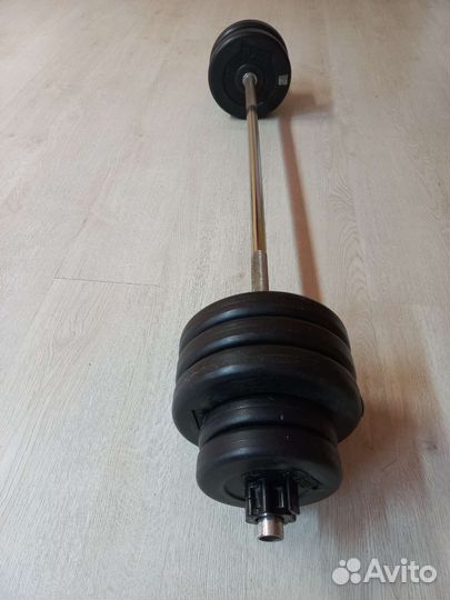 Штанга с блинами бу