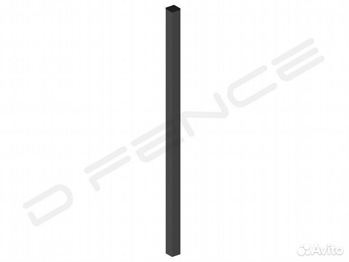 Столб для забора, 3D сетки 60х40х1,5мм, L3м, Zn