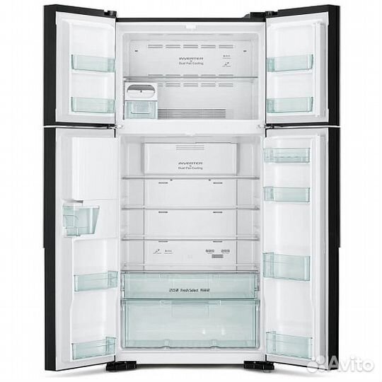 Холодильник hitachi R-W660PUC7X GBK
