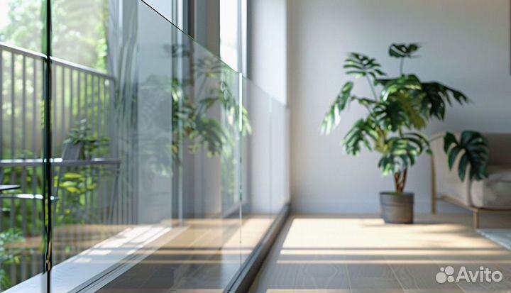 Стеклянные ограждения для лестницы