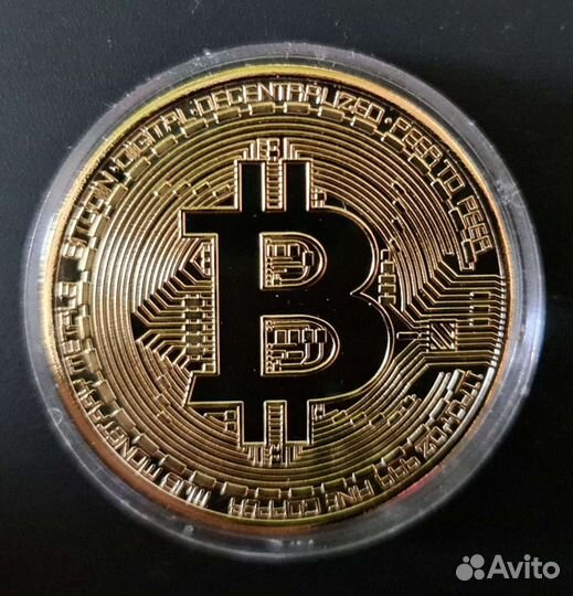 Сувенирная Монета Биткоин Биткойн Bitcoin