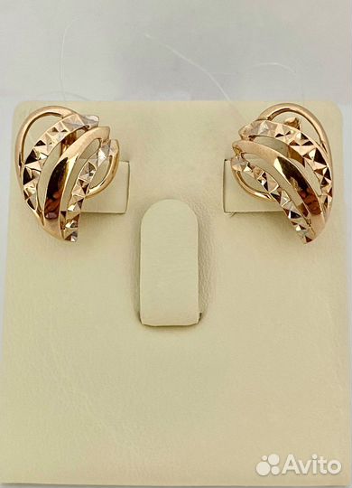 Золотые серьги 585 проба