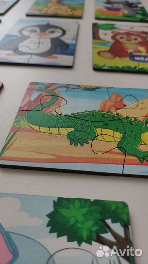 Деревянные пазлы для малышей