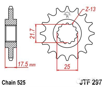 Звезда передняя JT sprockets JTF297