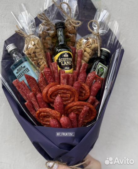 Съедобные букеты для мужчин