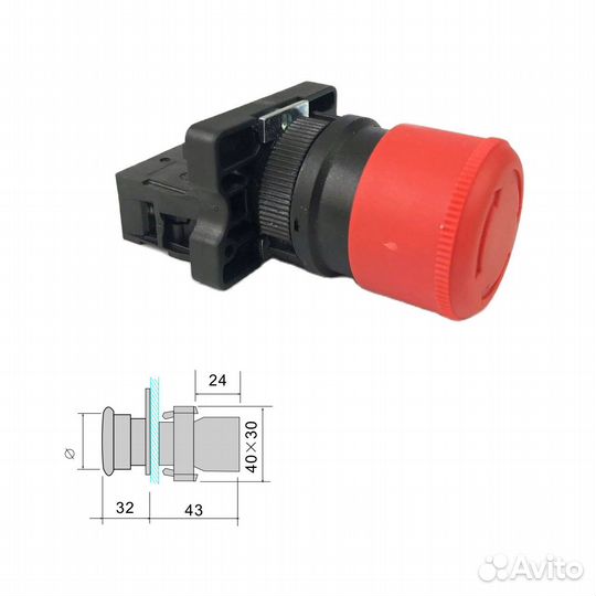 1 шт Кнопочный переключатель LXA2 3SA5-BS442 240 В