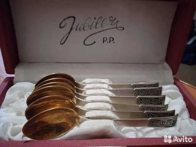 Серебряные кофейные ложки 916пр. 6шт. - СССР