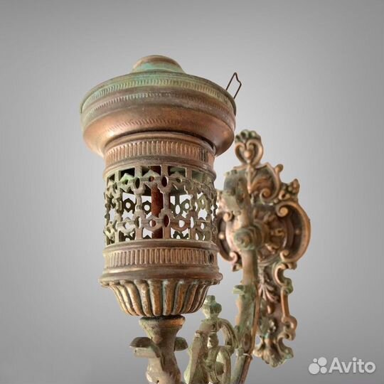Бра антикварное, бронза, 19 в, Испания