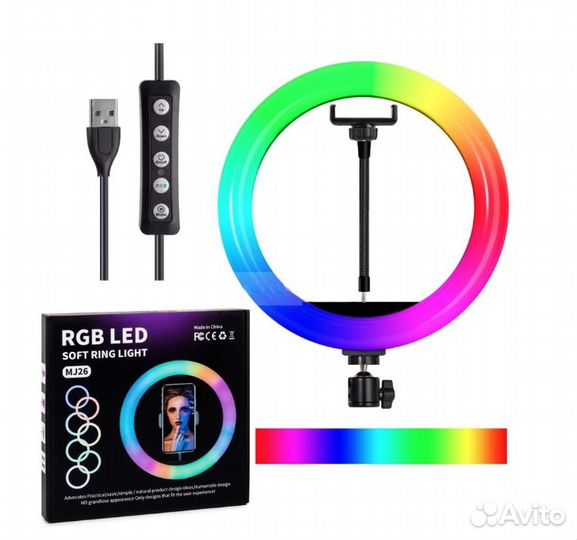 Лампа кольцевая LED MJ26