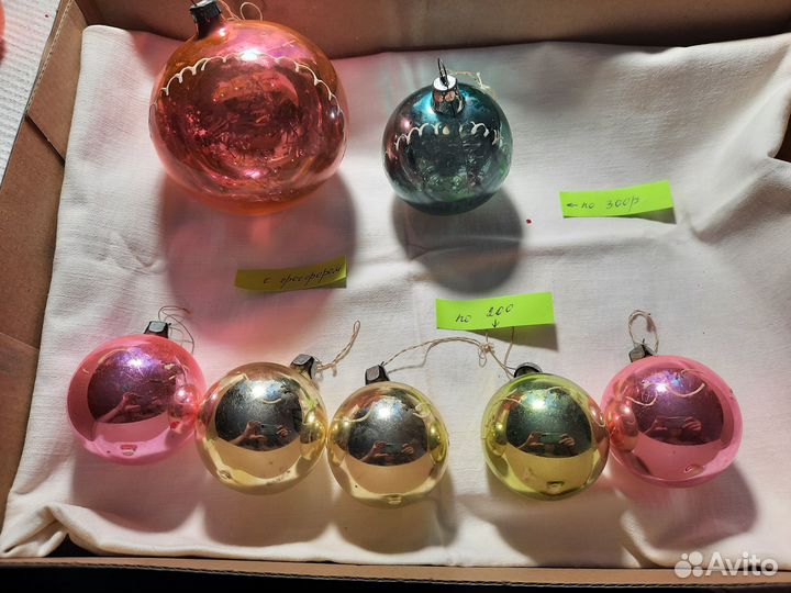 Елочные игрушки мини и большие СССР