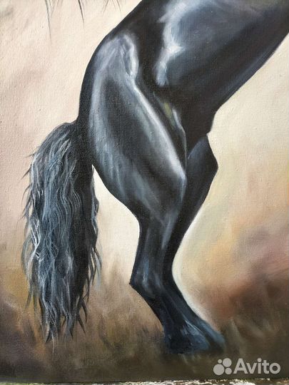 Картина лошадь маслом на холсте