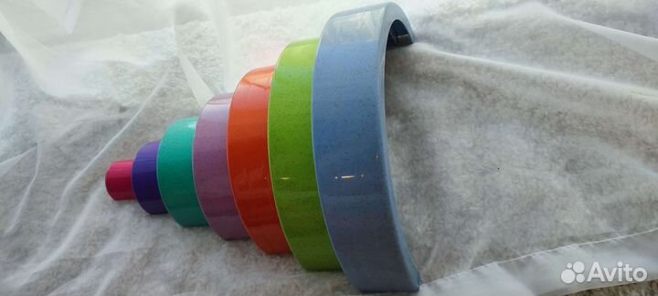 Пирамидка радуга Монтессори