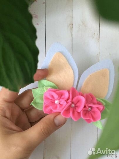 Повязка зайчик. Ободок зайка
