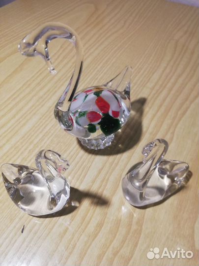 Лебеди хрустальные (3 шт.)