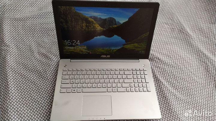Ноутбук asus N550JX в металлическом корпусе