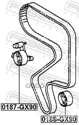 0187-GX90 ролик натяжной ремня грм Toyota Cari