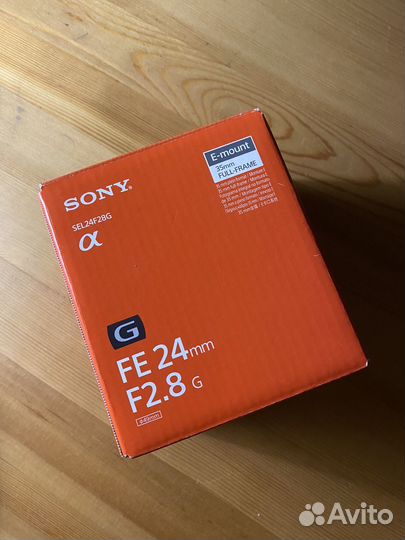 Объектив sony 24 f 2.8 g