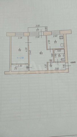 2-к. квартира, 43 м², 2/2 эт.
