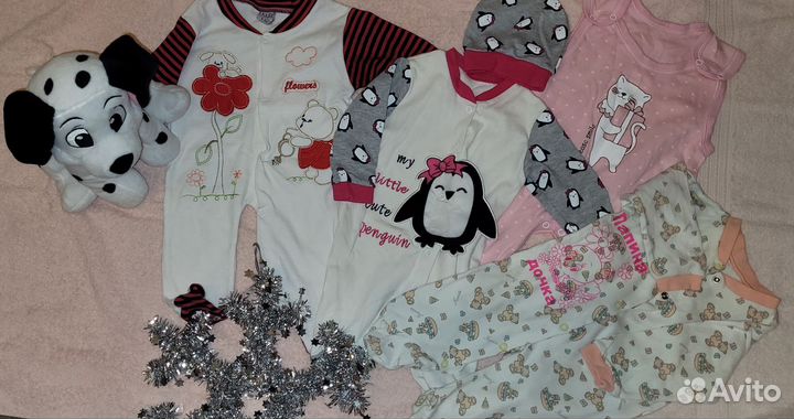 Вещи пакетом для девочки до 1 года