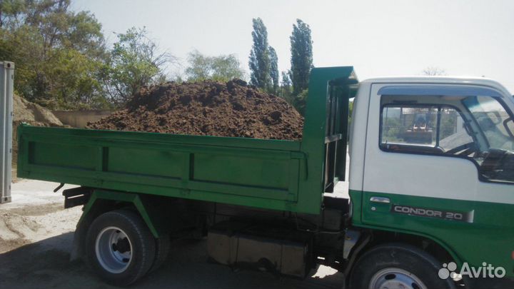 Доставка чернозëма песка, щебня