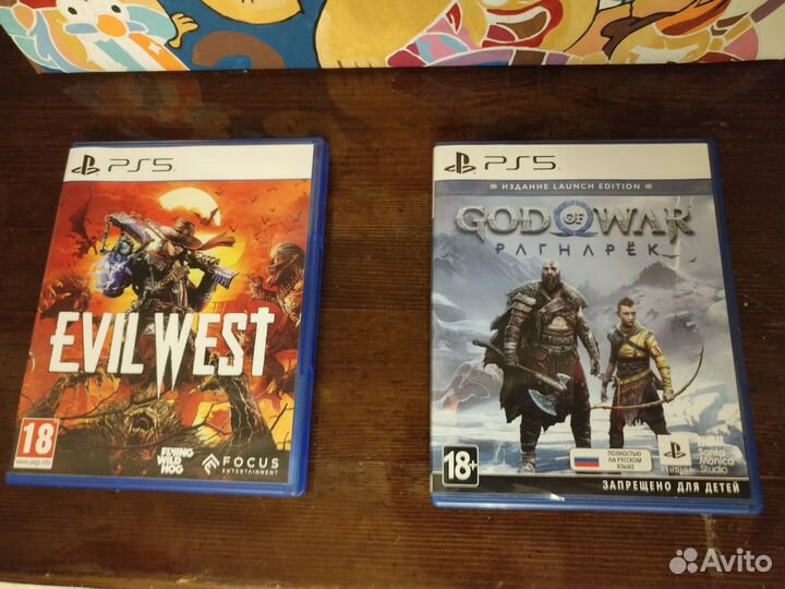 Игры для PS5 God of war Ragnarok и Evil West