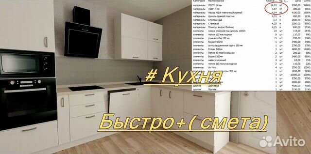 Библиотека кухонной мебели pro100