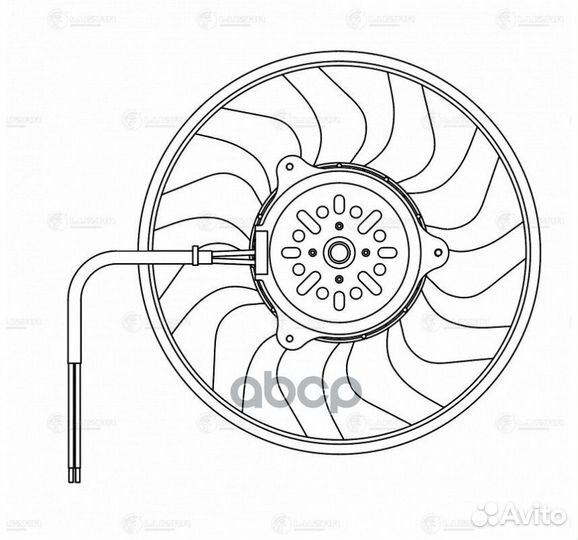 Вентилятор радиатора кондиционера audi A6(С6) 04